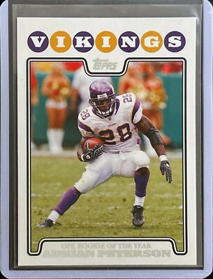 Adrian Peterson - 2008 Topps Football - Offensive Rookie of the Year #329