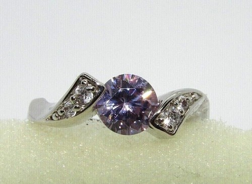 Huge choice of statement Amethyst dress cocktail rings in rich white gold plate - Picture 56 of 76