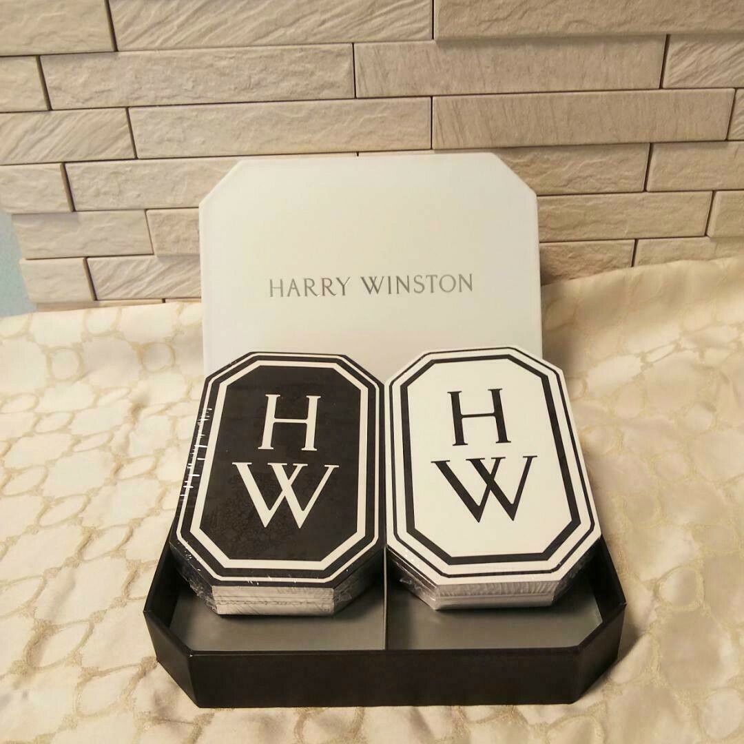 【新品未使用】HARRY WINSTON トレイ VIPノベルティ Harry Winston Playing Cards Not for sale VIP Gift novelty White X