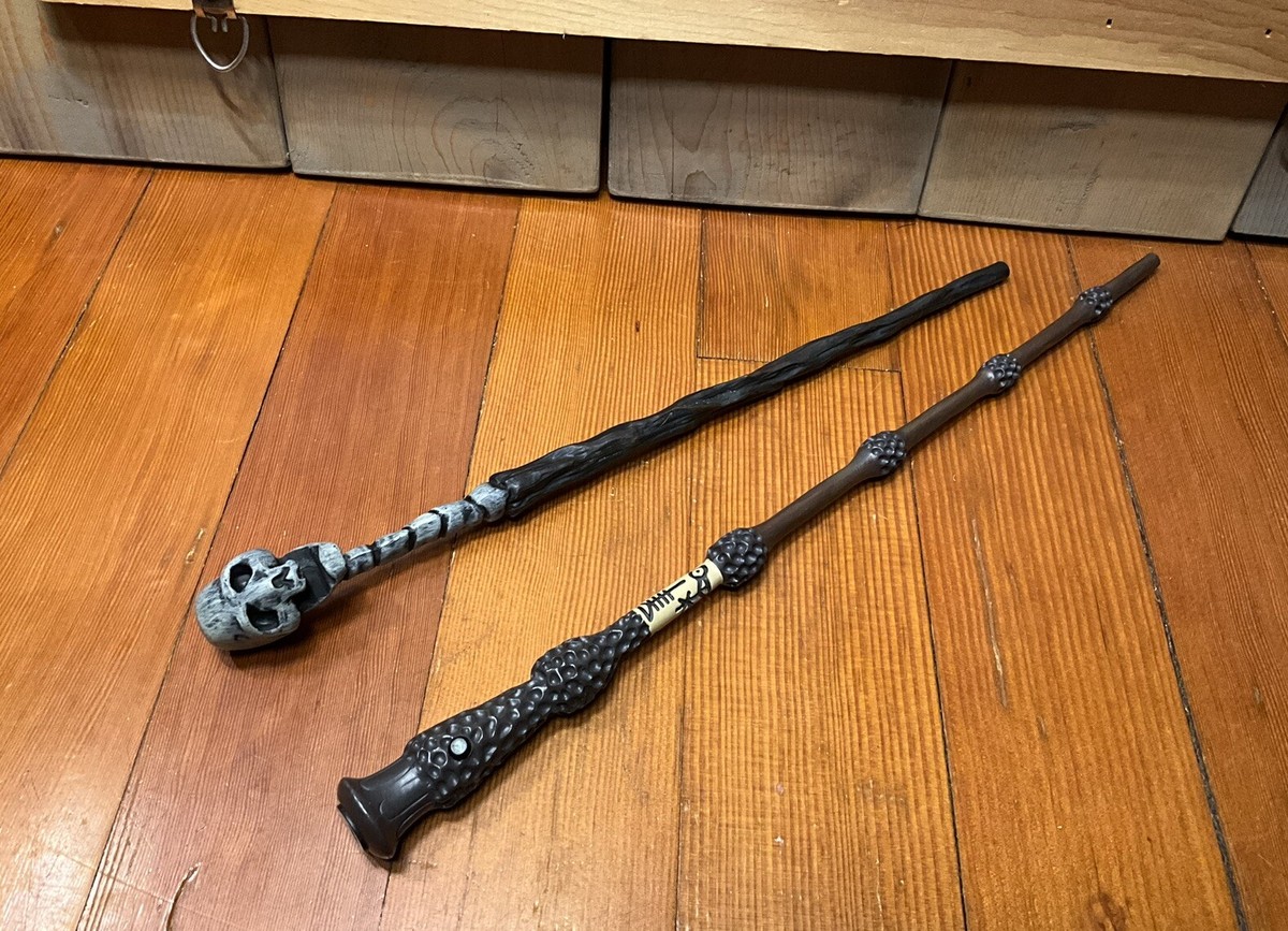 Harry Potter Light Up Elder Wand & Disneyland Death Eater Replica