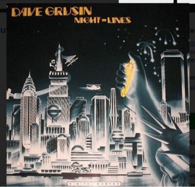DAVE GRUSIN Night-lines LP Condizioni Molto Buone