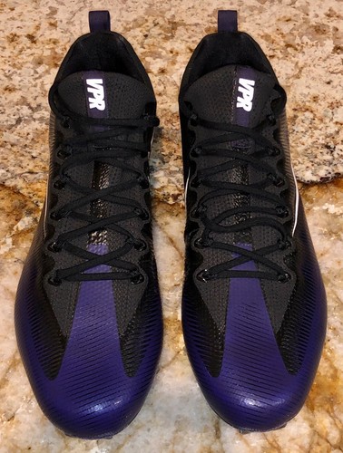 NIKE Vapor Untouchable Pro TD Purple Black White Football Cleats NEW Mens Sz 16 - Picture 3 of 5
