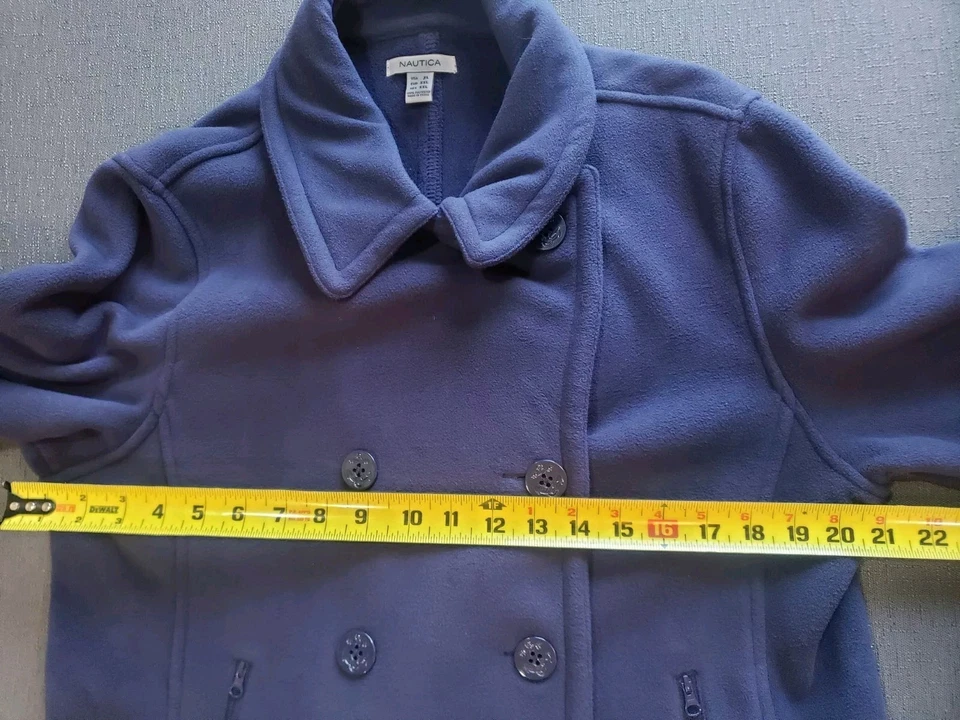 Chaquetón polar azul de doble botonadura Nautica XXL para mujer Foto 3 de 4