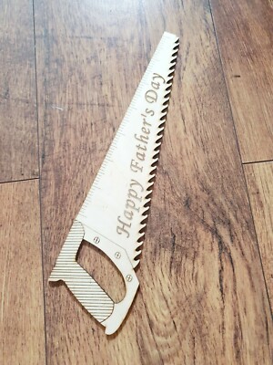 Happy Vatertag Mein Vater Opa Held Säge personalisiert Geschenk Säge Onkel Sperrholz