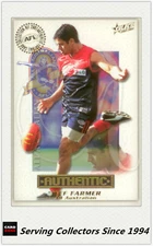 2001 Select AFL Authentic Card All Australia Team AA17 Jeff Farmer (Melbourne)
