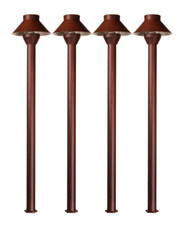 Landscape Low Voltage - Small Hat Path Light New Pack of 4