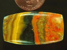 BUTW Gorgeous Indonesia Bumble Bee Jasper Free Form cabochon lapidary  2966K