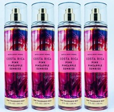 4 Bath  Body Works PINK PINEAPPLE SUNRISE Fine Fragrance Mist Body Spray 8 oz