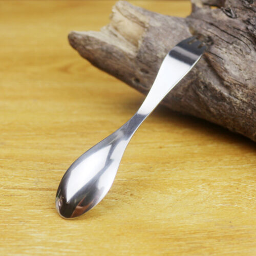 2pcs Table Spoon Picnic Spoon Camping Cutlery Travel Utensils Reusable Spork - Picture 8 of 9