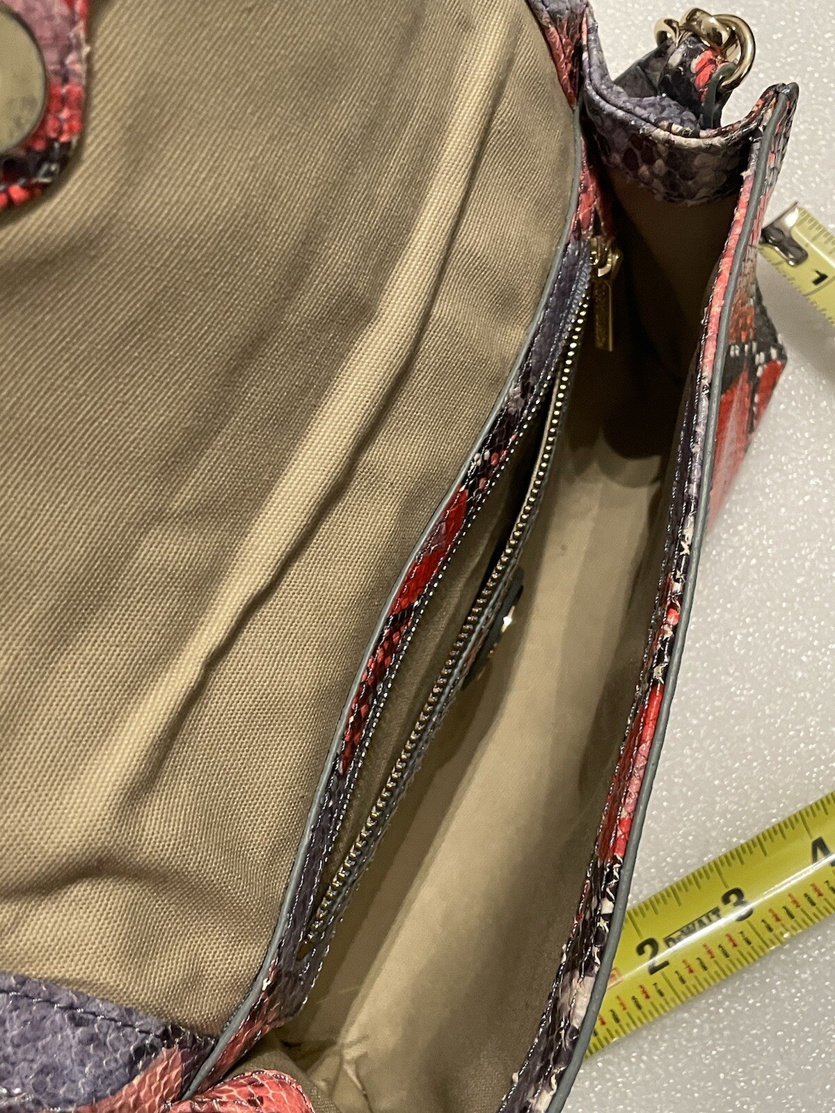 Tory Burch Multicolor Python Embossed Leather Cro… - image 8