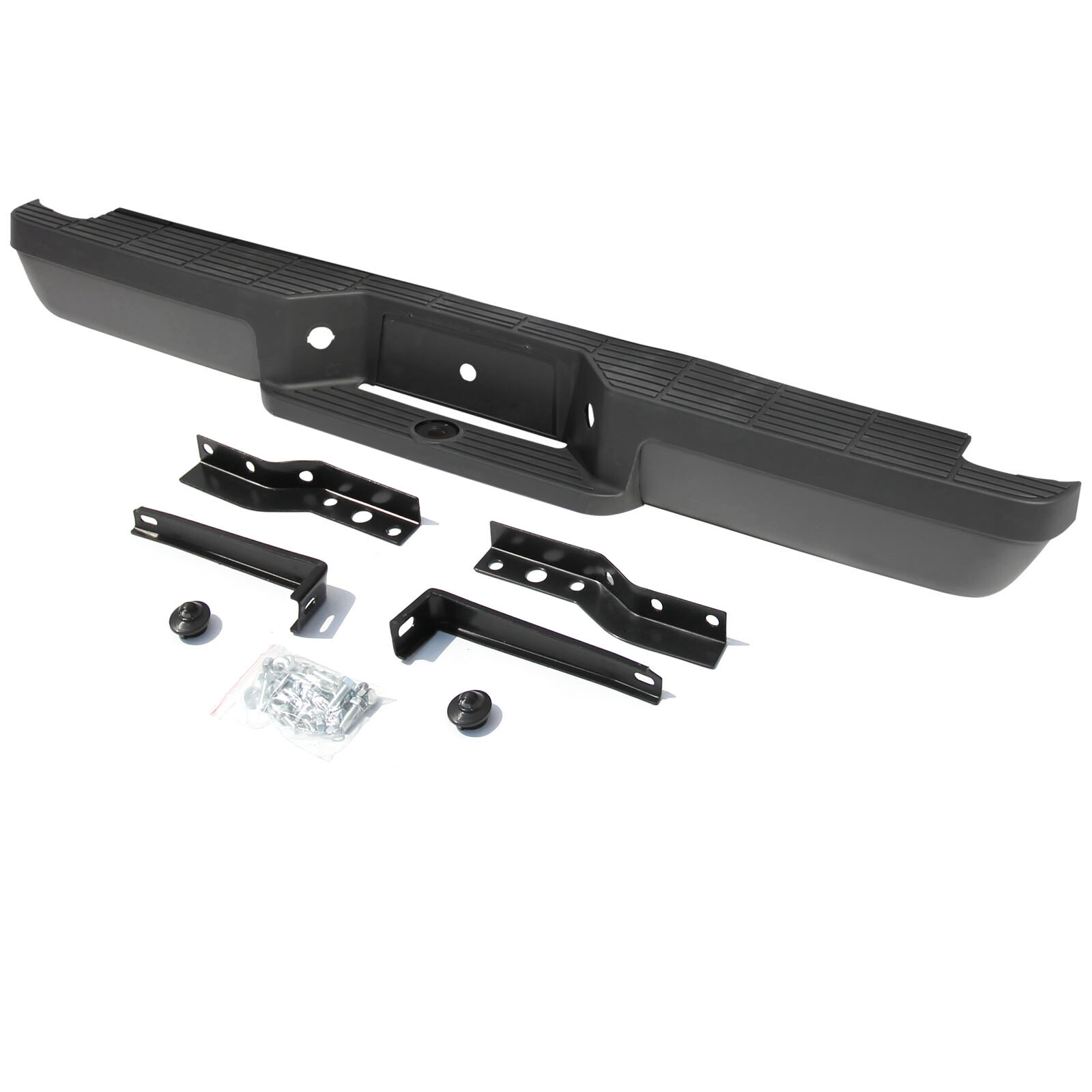 Black Rear Step Bumper For 1993-2011 Ford Ranger Steel Black Assembly ...