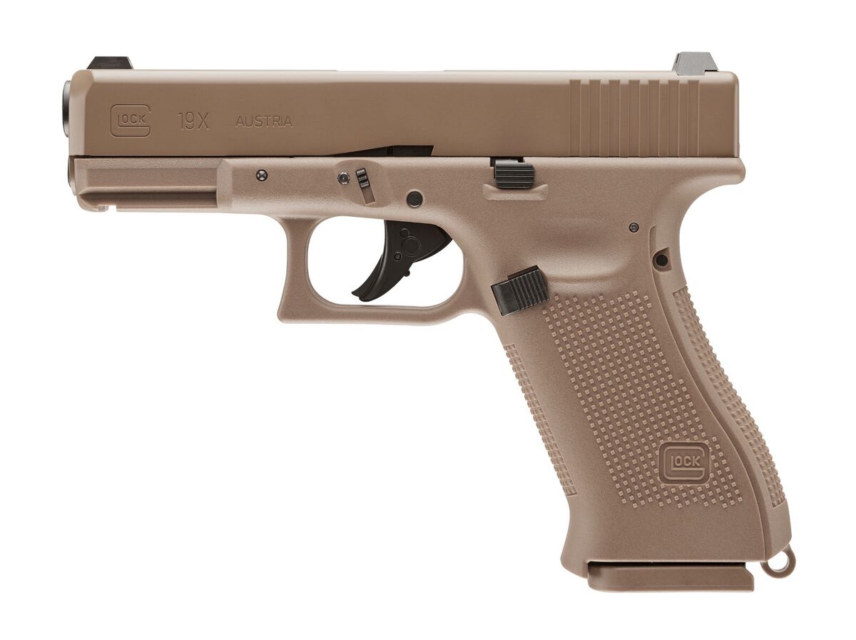  Umarex 2255212 Glock 19X Gen5 .177 Caliber BB Gun Air Pistol,  One Size, Tan : Sports & Outdoors