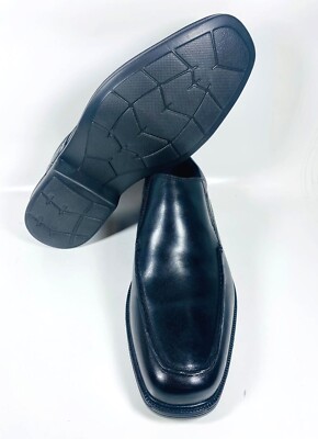Florsheim Men\'s Rally Moc Slip Leather  Shoes 11731, Black Size 12D Florsheim Men main image 2