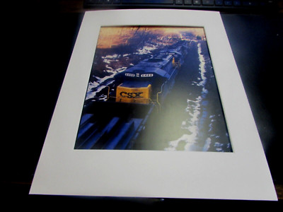 CSX 6488 - LOCOMOTIVE - MATTED PREMIUM PRINT | eBay