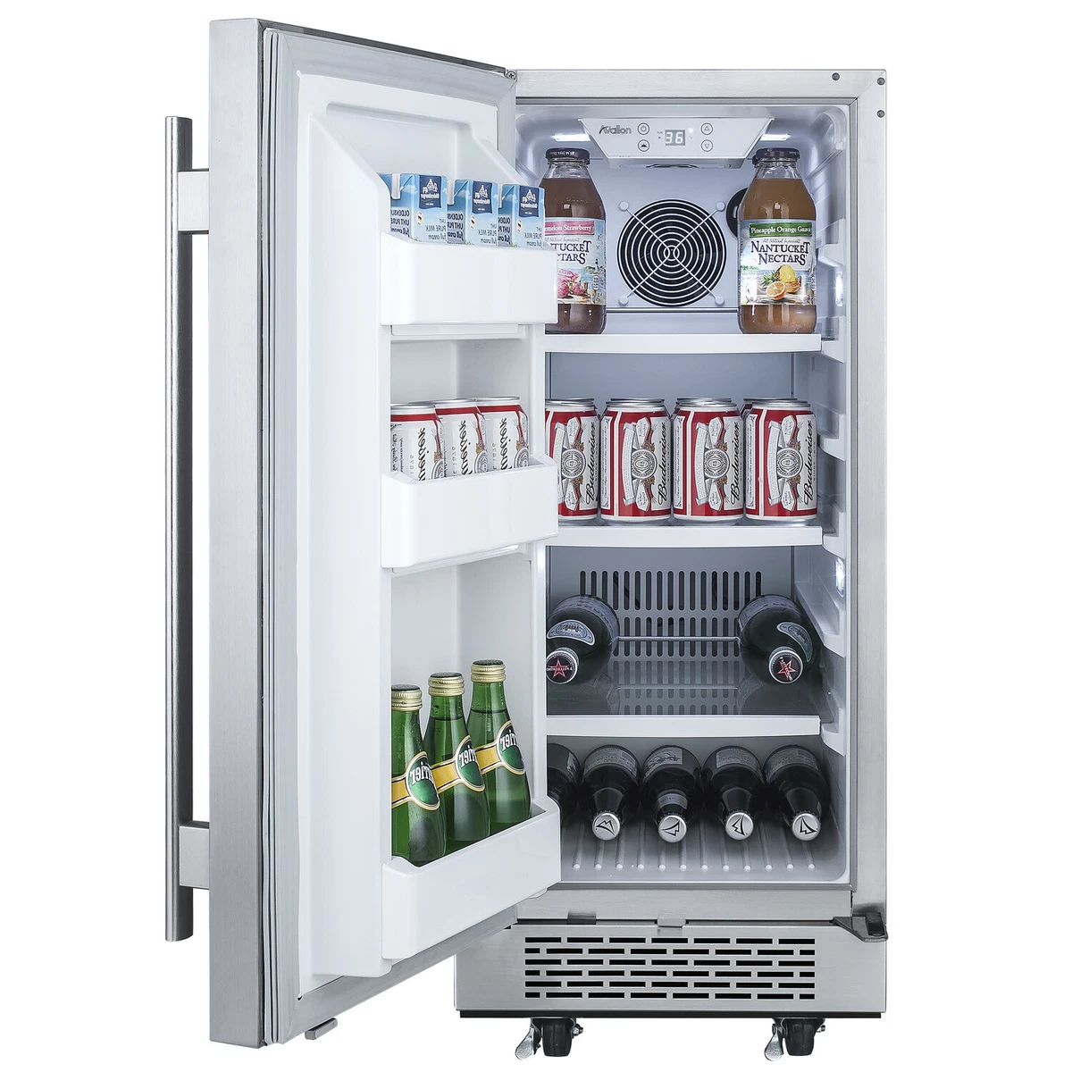 Avallon AFR151SS 3.3 Undercounter Free Standing Mini Refrigerator
