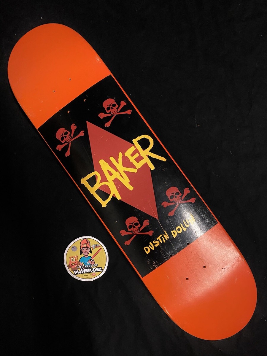 Baker Skateboards Dastin Dollin デッキ スケボー RARE Dustin Dollin Baker Skateboard Deck Orange Dipped Pro
