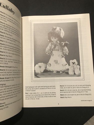 Melody Dolls 5 Designs for 13" Dolls Crochet PATTERN/INSTRUCTIONS - Picture 2 of 3