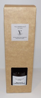 NIB VILA HERMANOS BERGAMOTA & ORANGE BLOSSOM 3.38 OZ AROMA REED DIFFUSER