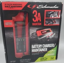 Schumacher SP1297 Fully Automatic Battery Charger, Maintainer, and Auto Red 