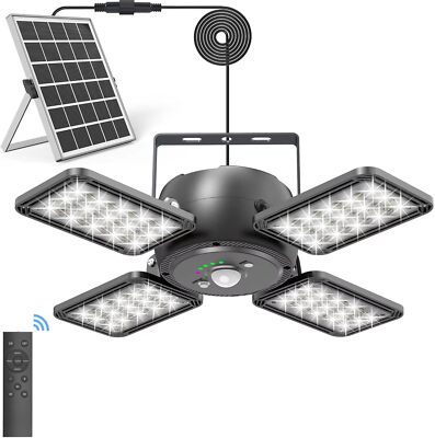 Luces colgantes solares para exteriores con control remoto luz solar de 120 ° a
