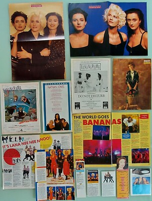 BANANARAMA # Pinup, Adverts, Clippings, Songwords / Venus, Help, Deep Sea / SAW