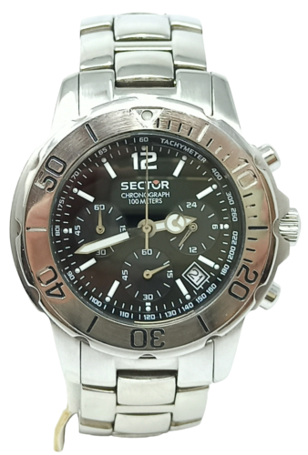 Orologio Sector 200 diver 100 metri vintage watch all stainless steel 42mm clock - Afbeelding 1 van 9
