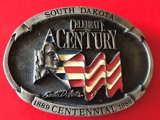 Limited Edition No.1020 South Dakota Celebrate Century Centennial Belt Buckle