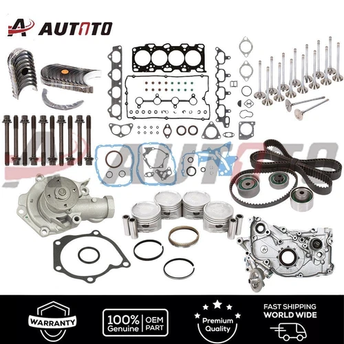 G4JS Engine Piston Gasket Overhaul Rebuild Kit For 99-05 Hyundai Kia Optima 2.4L