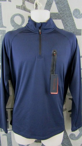 Neu One Day Away leichter 1/4-Reißverschluss Pullover Jacke Herren M marineblau Stretch $ 79 - Bild 1 von 11