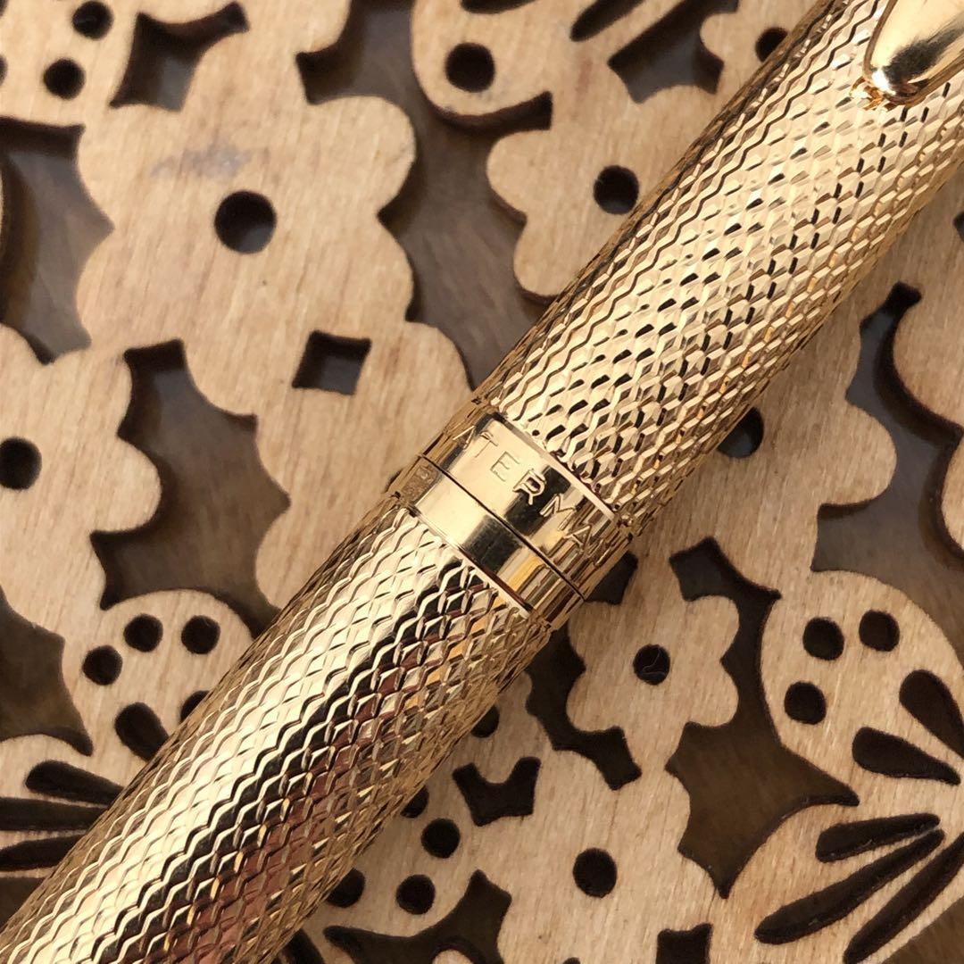 WATERMAN 万年筆　ボールペン　PLAQUE OR G 2点セット　eb WATERMAN 万年筆ボールペンPLAQUE OR G 2点セットeb