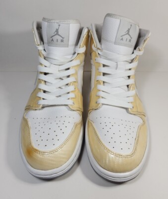 Nike Air Jordan 1 Phat White Wolf Grey 364770-102 Men display picture 1