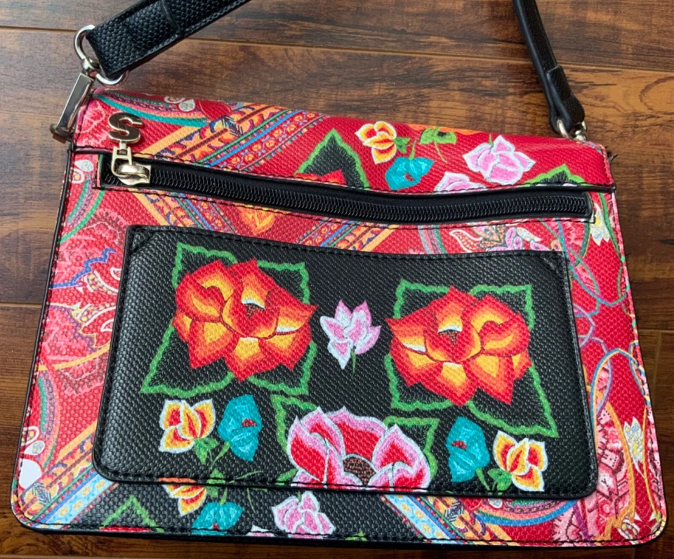 Bolso Bandolera Desigual Multicolor Floral Plegable Foto 2 de 4