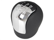 Schaltknauf Chrom Schwarz für Opel Vectra C / Signum 2002-2008 5-Gang