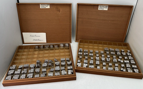 Mercury Light 36 Pt UPPER Lowercase Figures Embossing Font Howard Personalizer