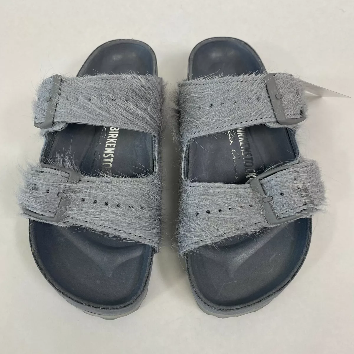 New w/o Box Rick Owens Birkenstock Arizona Extro Fell Langhaar Select Size | eBay