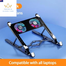 Laptop Cooler Base Stand Foldable Laptop Cooling Pad Portable Height Adjustable