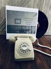 Audio Guestbook Phone - Beige- Includes Custom 12 Record w/ Your Messages -