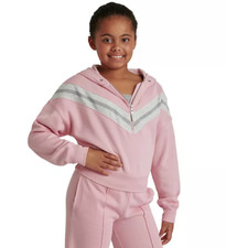 New 40.00 LIMITED TOO Girls Stylish Half-Zip Hooded Sweatshirt - Size: XL 16/18