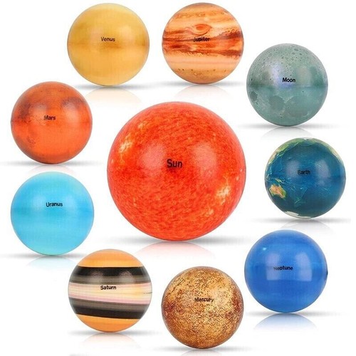 10 Stück Solar System Stress Balls Planets Space Toy Party Favor Lehrreich - Bild 3 von 8