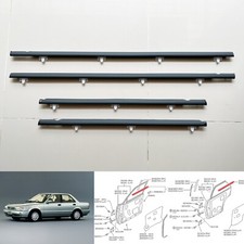 para Nissan Sunny B13 Sentra Tsuru 4 puertas cinturón cristal ventana impermeabilidad sello