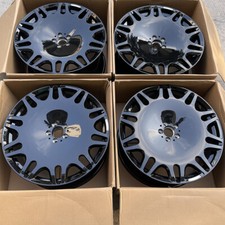 20" B STYLE GLOSS BLACK WHEELS RIMS FIT MERCEDES BENZ S CLASS W222 W223