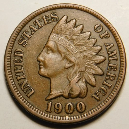 1900 Indian Head Cent Penny EF-AU  "Actual Coin Pictured"