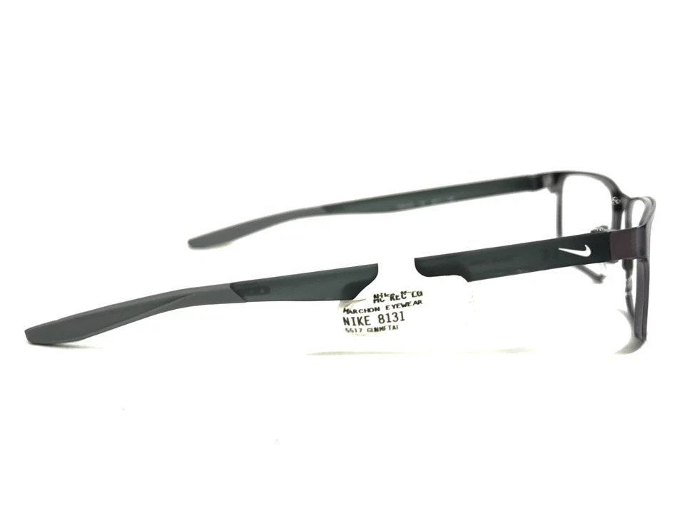 Monturas de gafas Nike 8131 073 cepillado Gunmetal gris lobo rectangulares 55-17-140 Foto 4 de 4