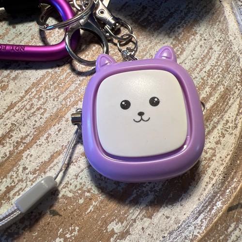 Kawaii Cat Personal Keychain Alarm Self Defense Flashlight- Tested