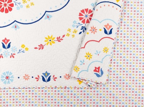 NWT PIONEER WOMAN 'MAZIE MEDALLION' KING QUILT & PILLOW SHAM SET - 第 7/9 張圖片