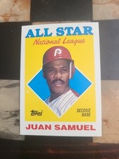 1988 Topps All Star MLB Baseball Card #398 Juan Samuel, Philadelphia Phillies 