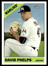 2015 Topps Heritage High Number #561 David Phelps Miami Marlins