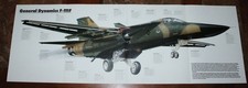 F-111 General Dynamics F 111 Picture Poster Aircraft Out of Print Vtg Display