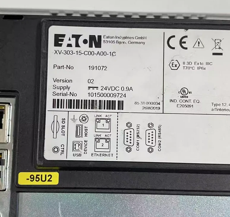 EATON XV-303-15-C00-A00-1C Touch Screen Panel - Image 2 of 3