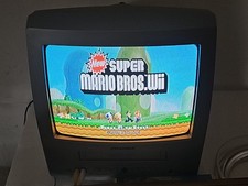 Vintage 2002 Crt Tube Gamer SYLVANIA 13" TV VCR Combo RETRO GAMING CRT READ 